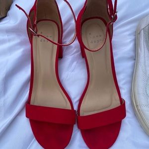 Red short heels